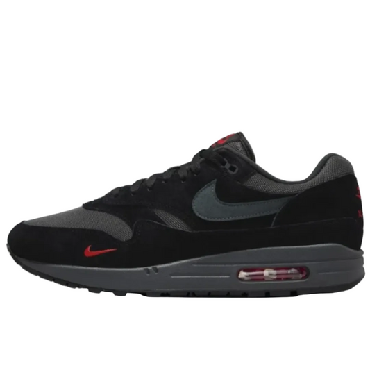 Nike Air Max 1 Black Anthracite University Red